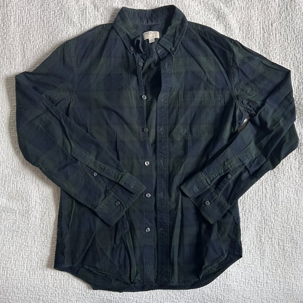 Club Monaco Black Watch plaid shirt (men's small)